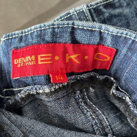 Vintage Y2K Medium Wash Denim Maxi Jean Skirt Size Small - Picture 8 of 10